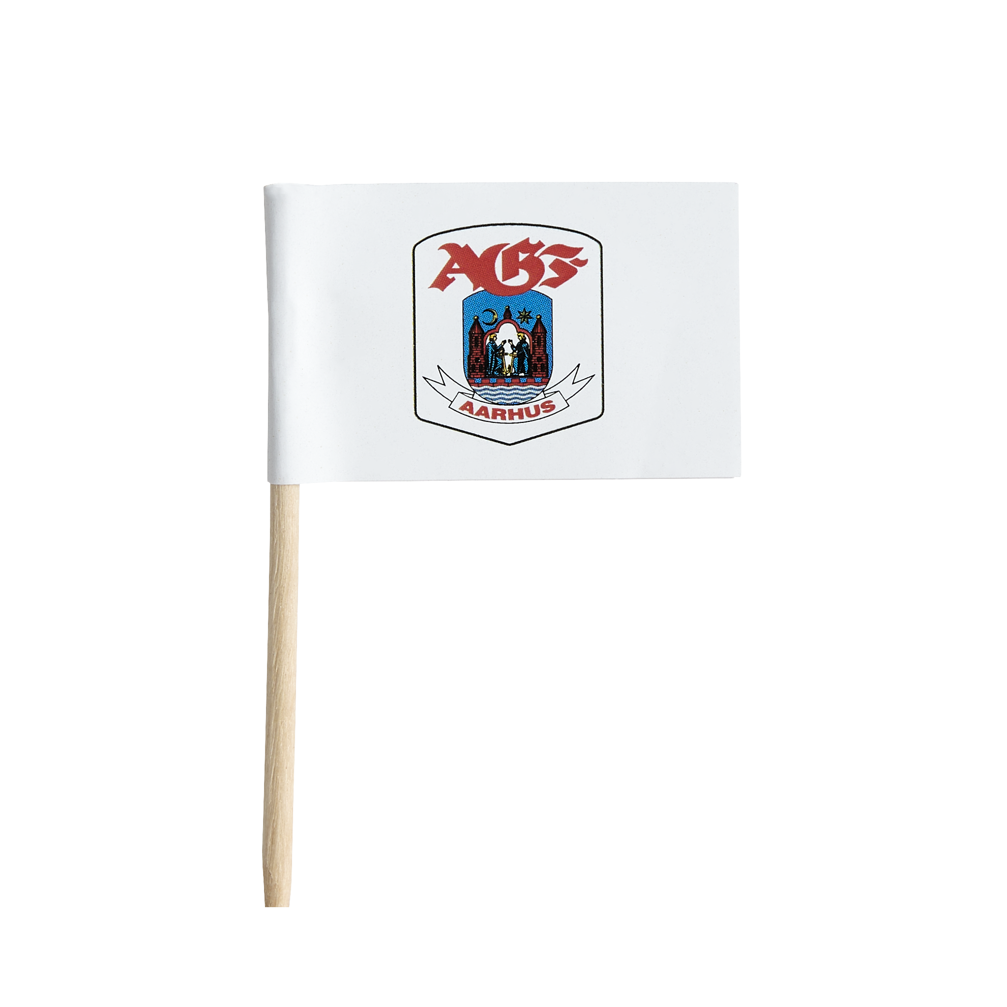 AGF Små Flag 10 stk - Hvid