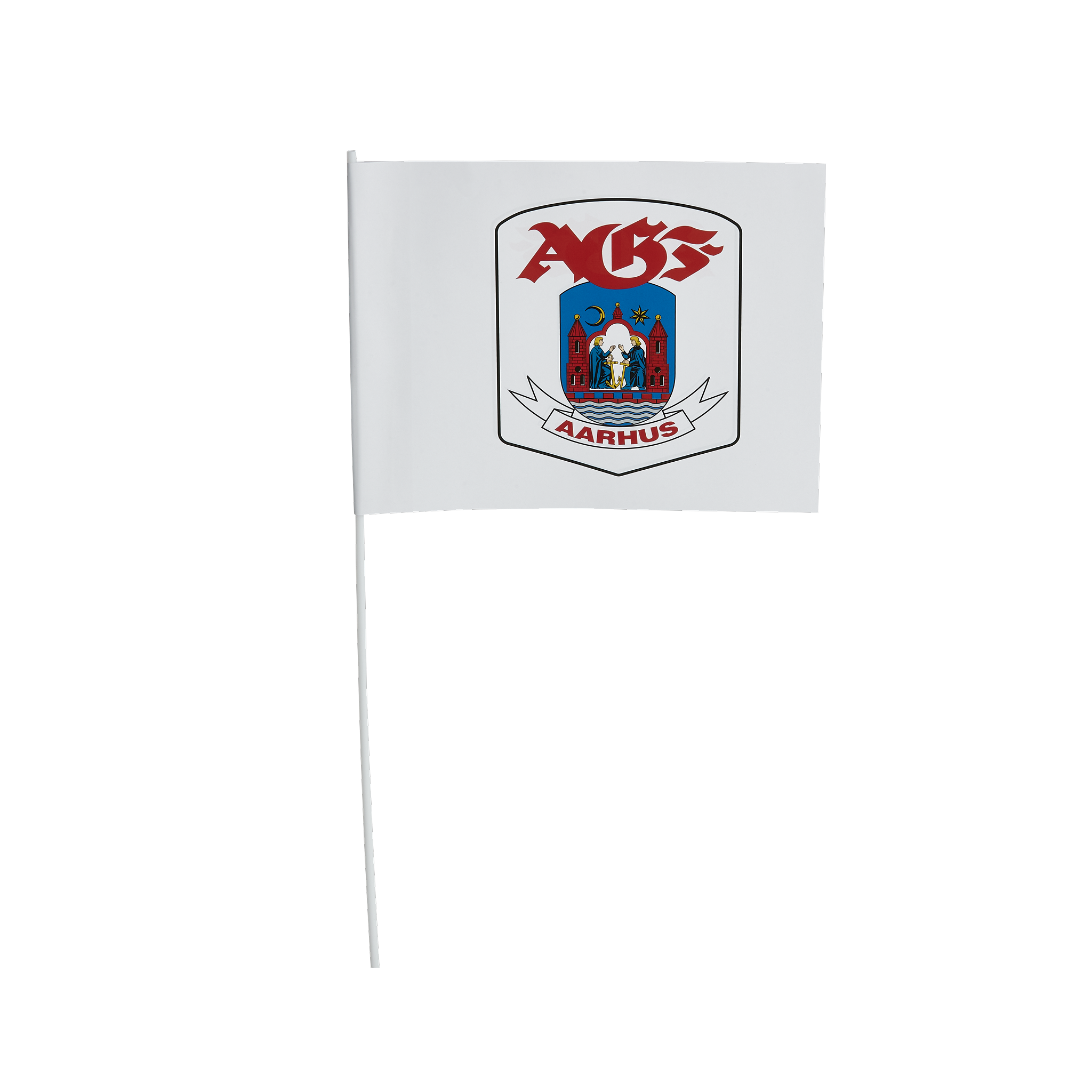 AGF Papir Flag 10 stk - Hvid