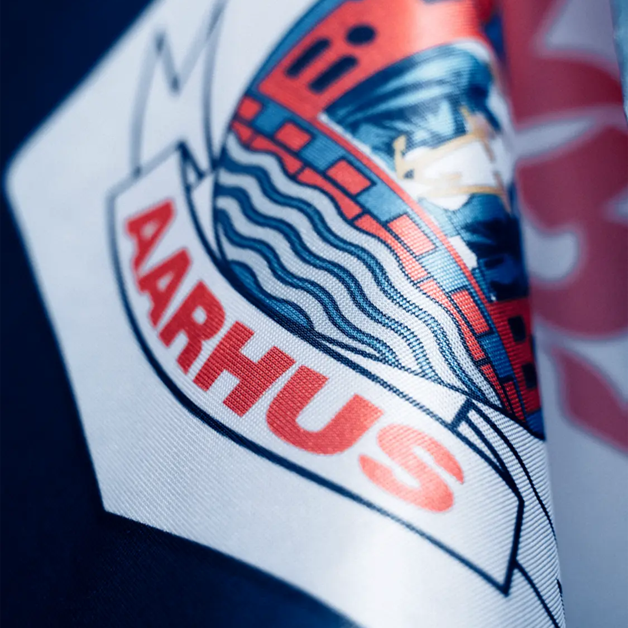 Flag Våbenskjold i Blå