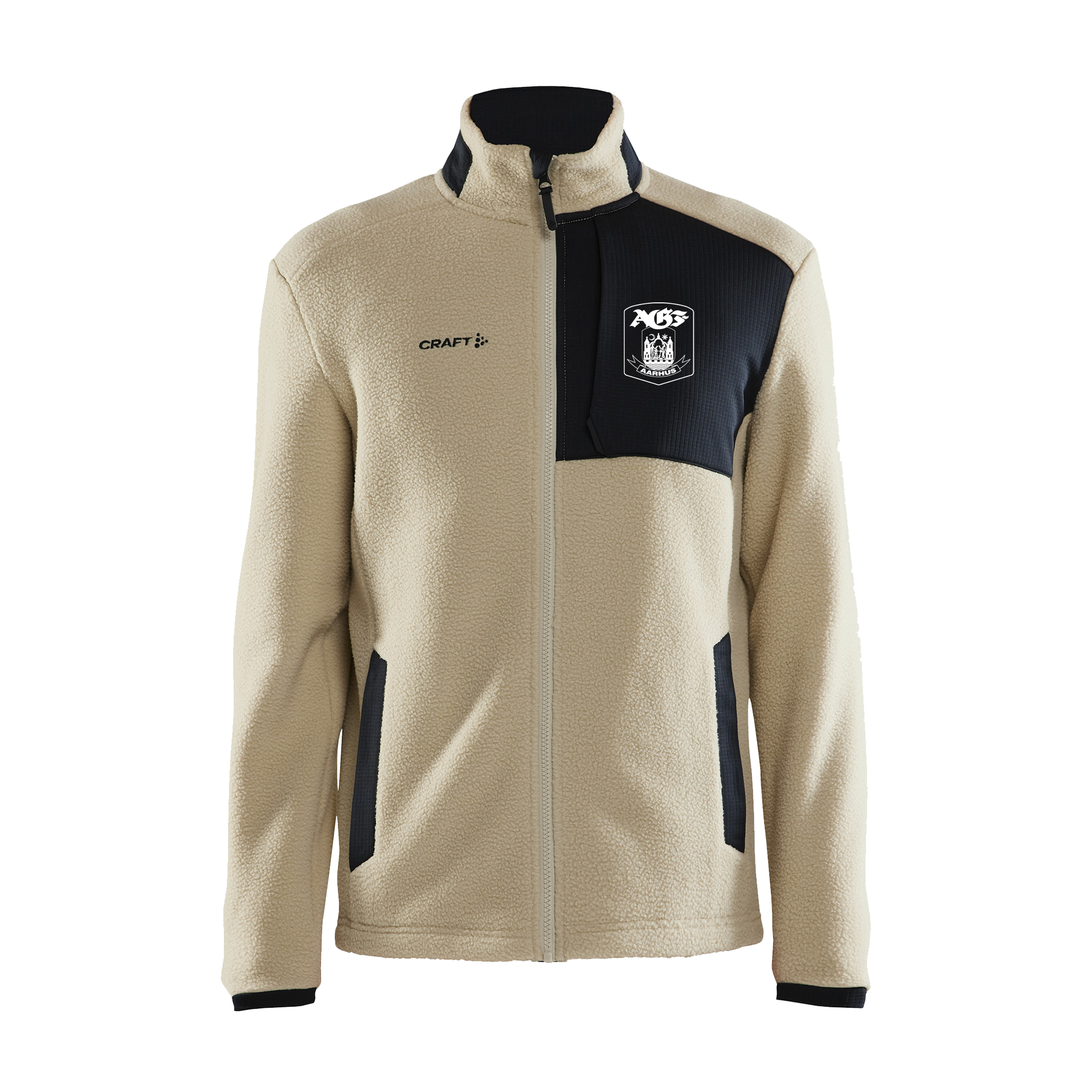 Craft Fleece Jakke i Beige