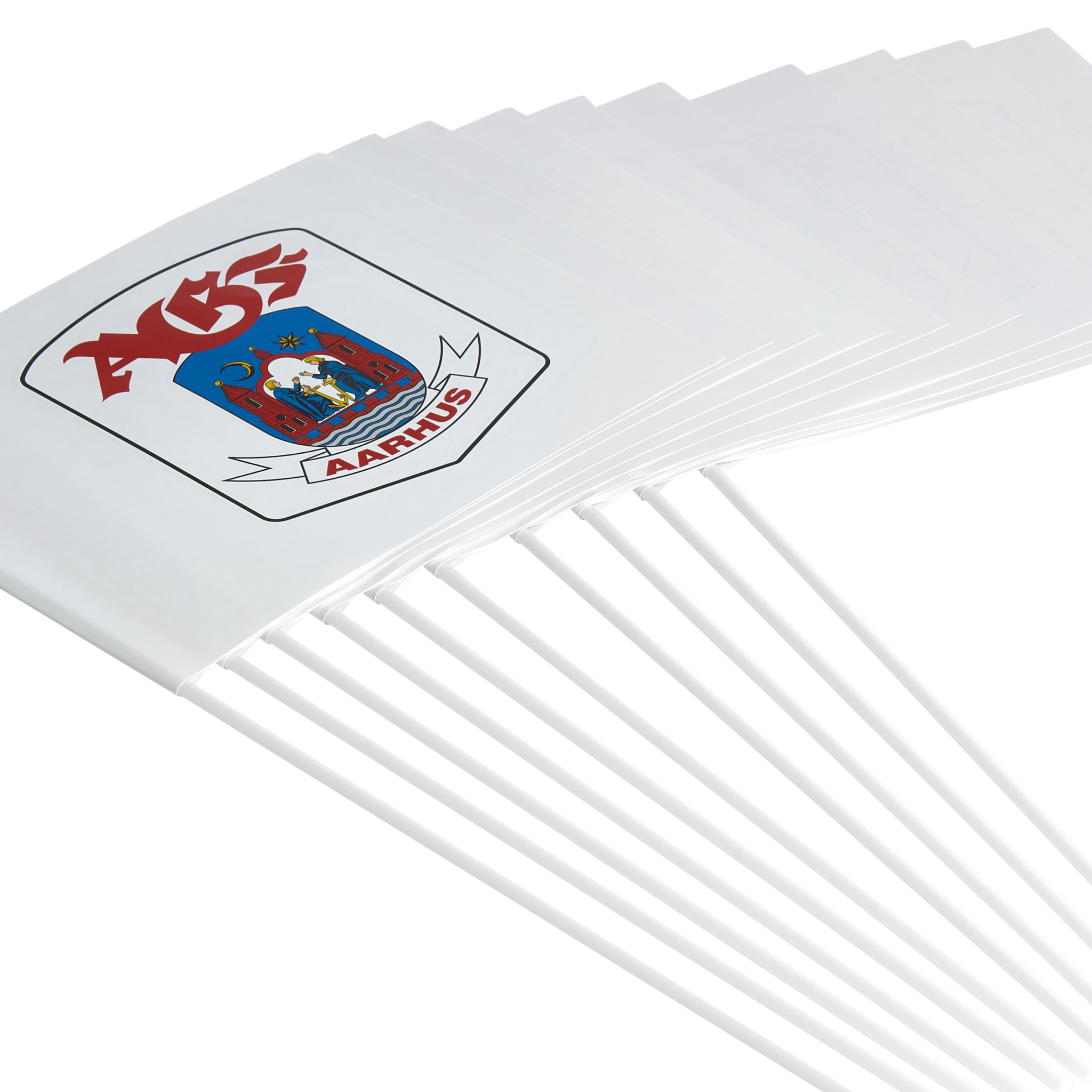 AGF Papir Flag 10 stk - Hvid