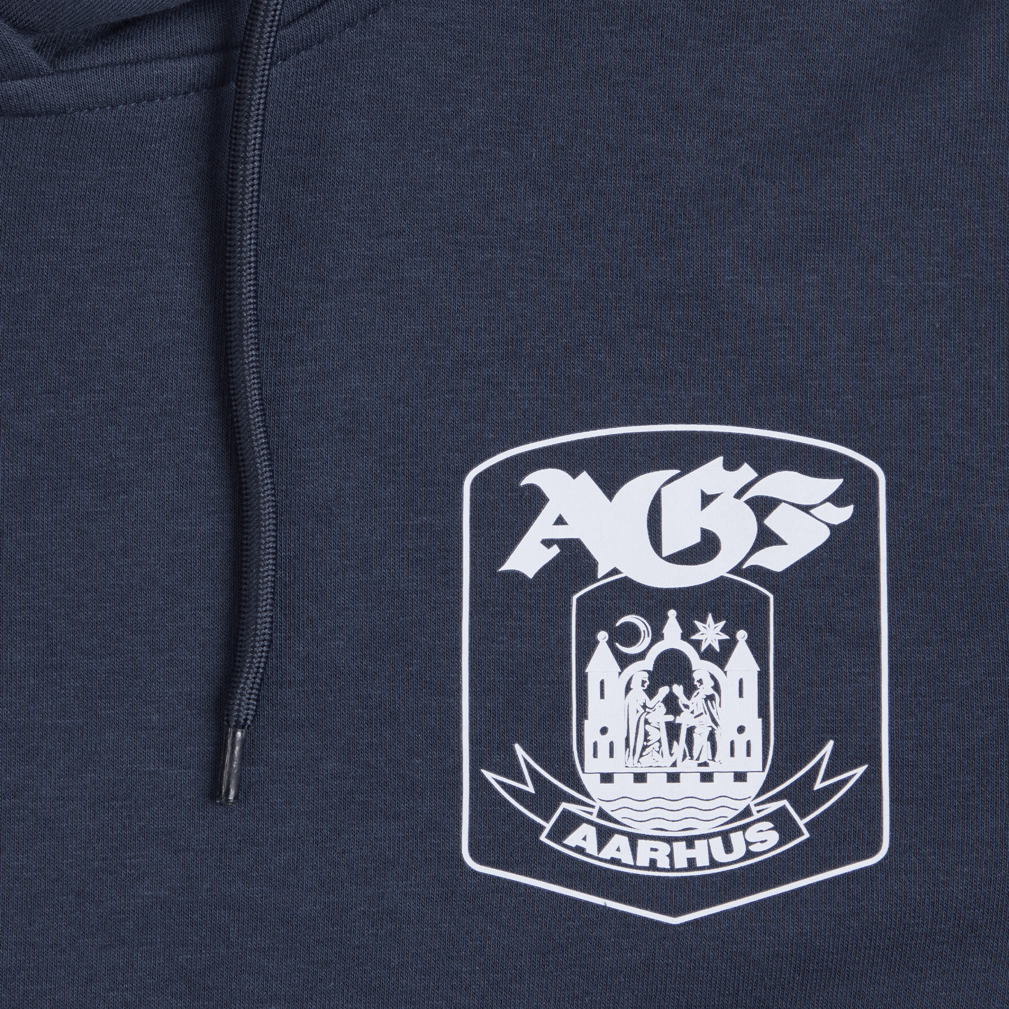Hoodie i Blå m. Lille Våbenskjold til Børn
